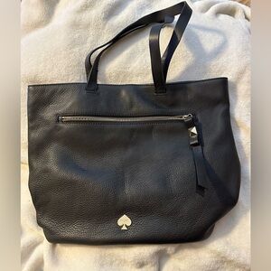 Kate Spade Black Pebbled Leather Tote